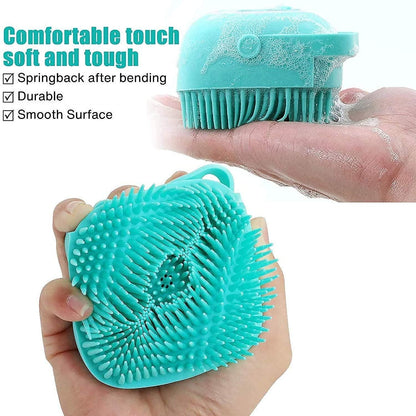 Scrubbing Soft Silicone Bath Brush with Hooks Baby Showers Silicon Cleaning Brushes