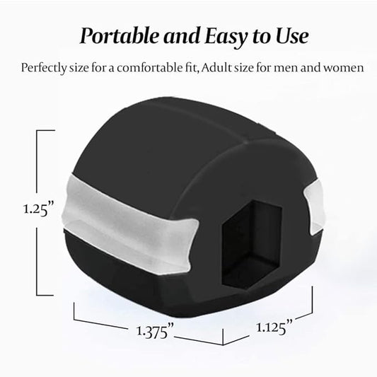 Jawline Exerciser Tool for Men & Women – Face & Neck Toning Shaper to Define Jawline, Slim & Sculpt, Reduce Stress & Cravings – Anti-Aging Double Chin Workout Device