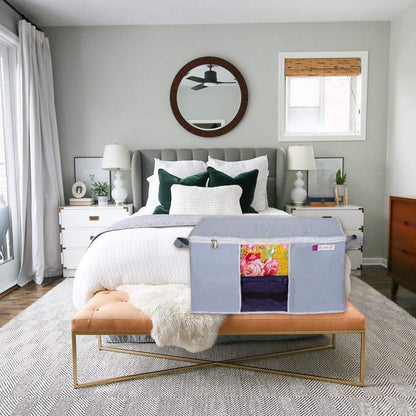 Storage Bag-UnderBed Blanket Storage Bag Covers With Handles(Set of 2)